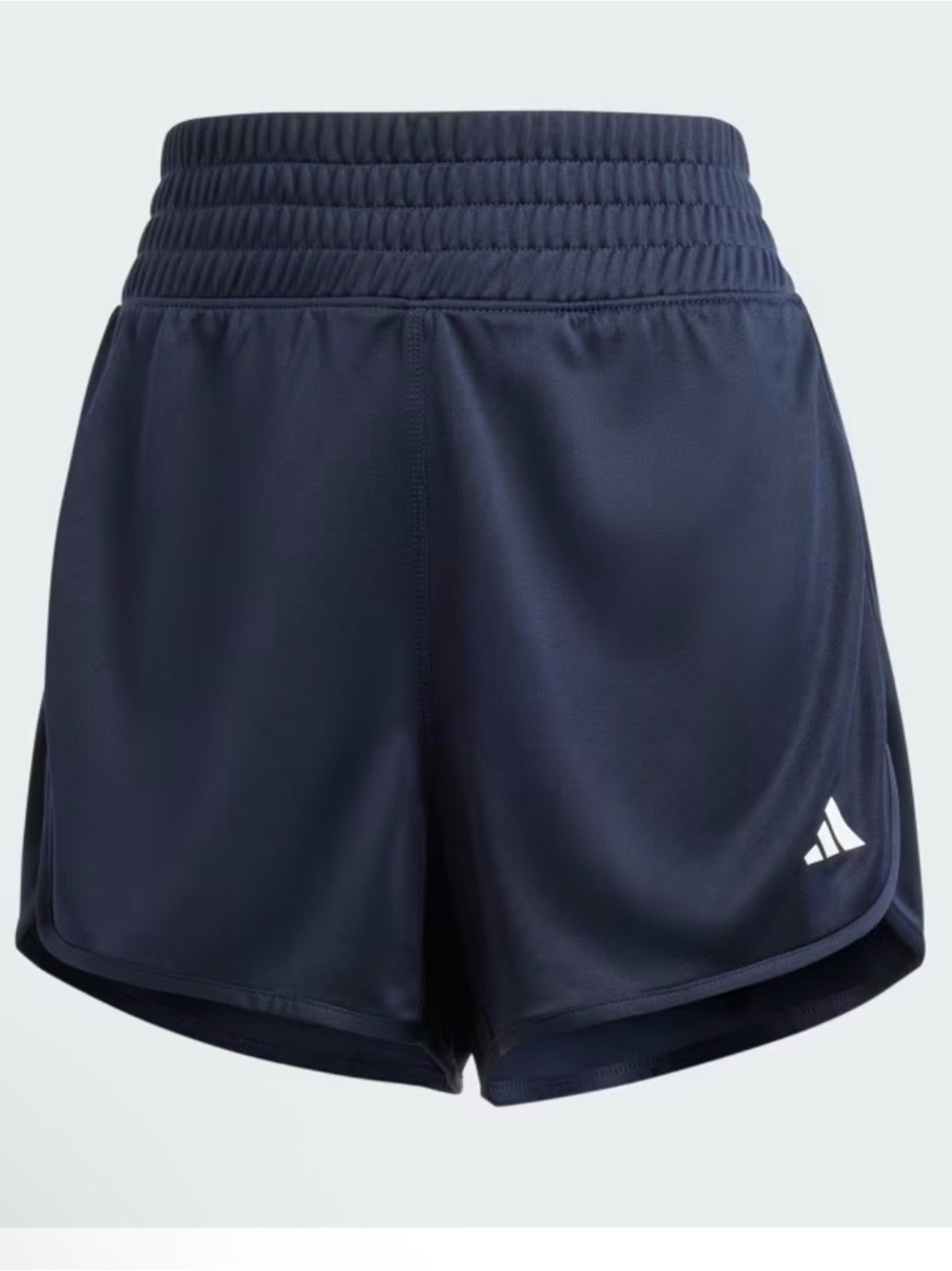 ADIDAS PACER ESSENTIALS KNIT HIGH-RISE SHORTS Size XS5